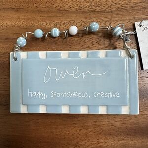 Department 56 Sandra Magsamen Boys Name Tag Ornament Decor Ceramic Plaque OWEN